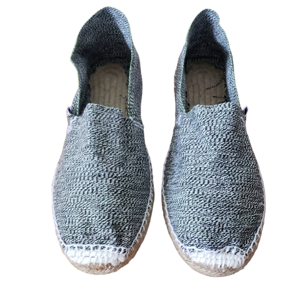 Alpargatus Women's Espadrilles Flats Black and White EU 40
